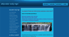 Desktop Screenshot of aktywatorwody.uzdrawianie.org